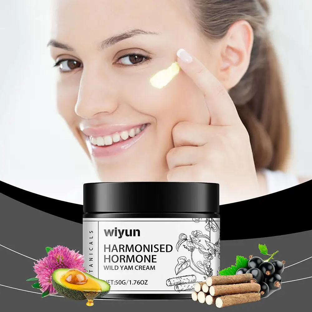 1 PC Harmonized Hormone Regulation Balancing Wild Yam Cream Skin Paste Smooth Moisturizing Yam Wild Improving Tightening Cr L3D7