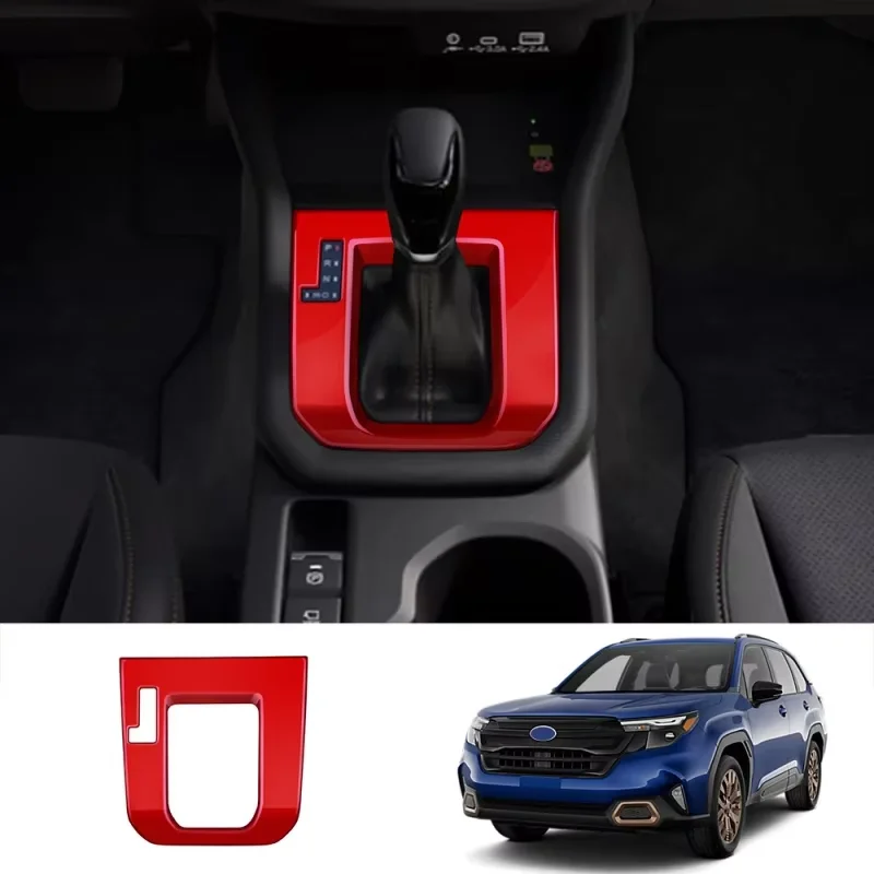 For Subaru Forester 2024 2025 Center Console Gear Shift Box Panel Trim Car Interior Accessories Decorative Stickers