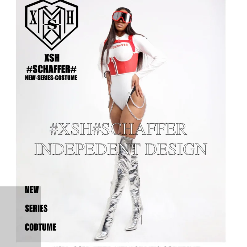 Group Female Nightclub Gogo Bar Sexy Hip-hop Corset Street Dance Female DS Singer Atmosphere Party Performance Outfit Custom