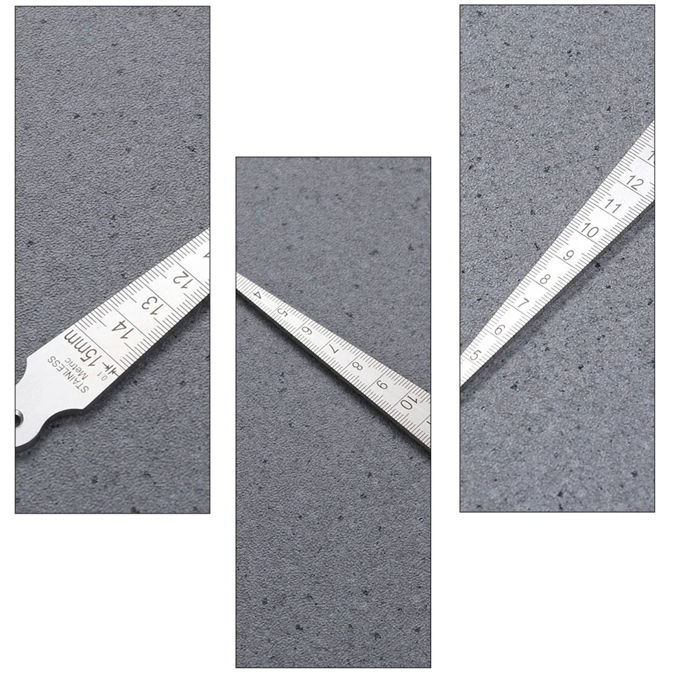 

Wedge Gauge Metric Welding Inspection Tapered Scales Stainless Steel Precision Tool For Thread Mold Debugging Machine