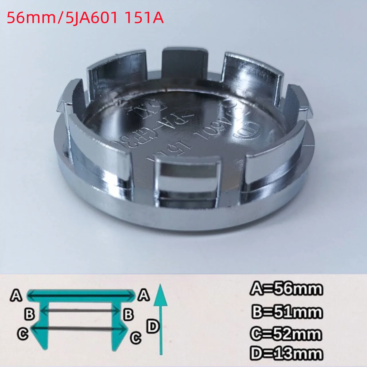 4 Stück 56 mm 60 mm 65 mm 68 mm für Fahrzeugräder, Auto-Radmitten-Aufkleber, silberfarben, schwarz, Felgenkappen, Durchmesser, Logo, Nabenabdeckung, Abzeichen-Abziehbilder – Detail 3