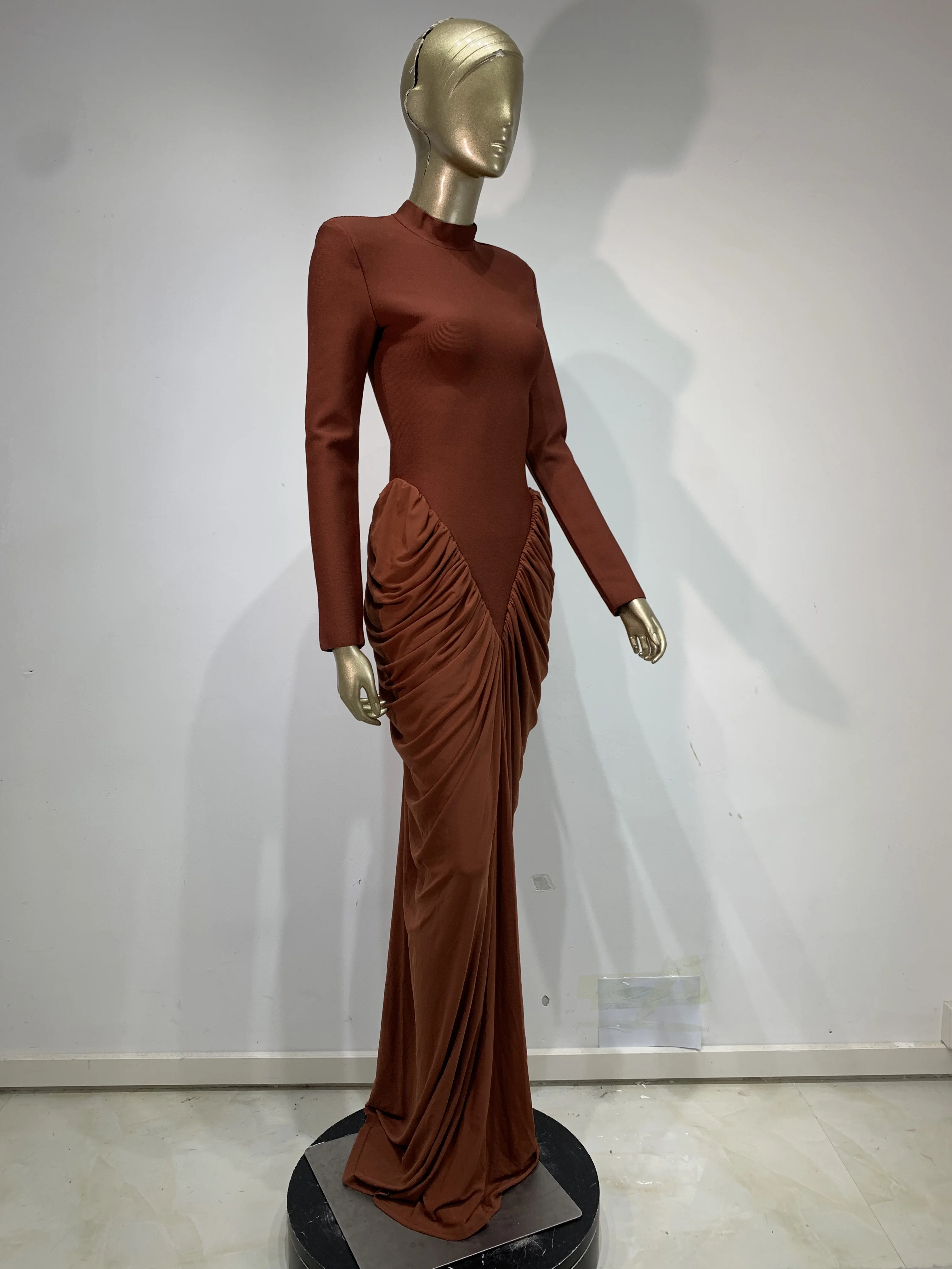 Women Sexy Bodycon Maxi Long Bandage Dresses High Street Fashion Party Luxury Birthday  Evening Dress Wedding Guest Gown