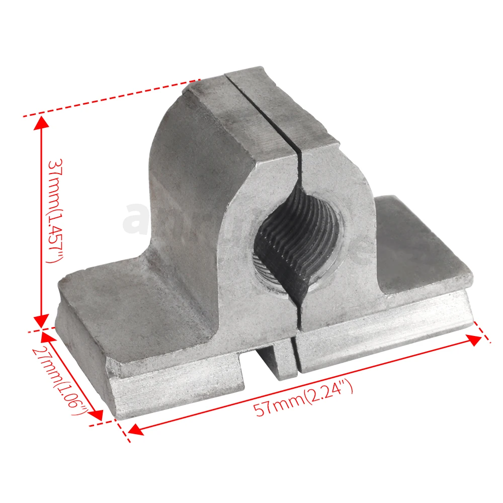 Tuerca de tornillo de plomo métrica CJ0618, Media tuerca dividida, Mini repuestos de torno