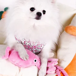 Juguete peluche pulpo chirriante perro mini: duradero salud dental