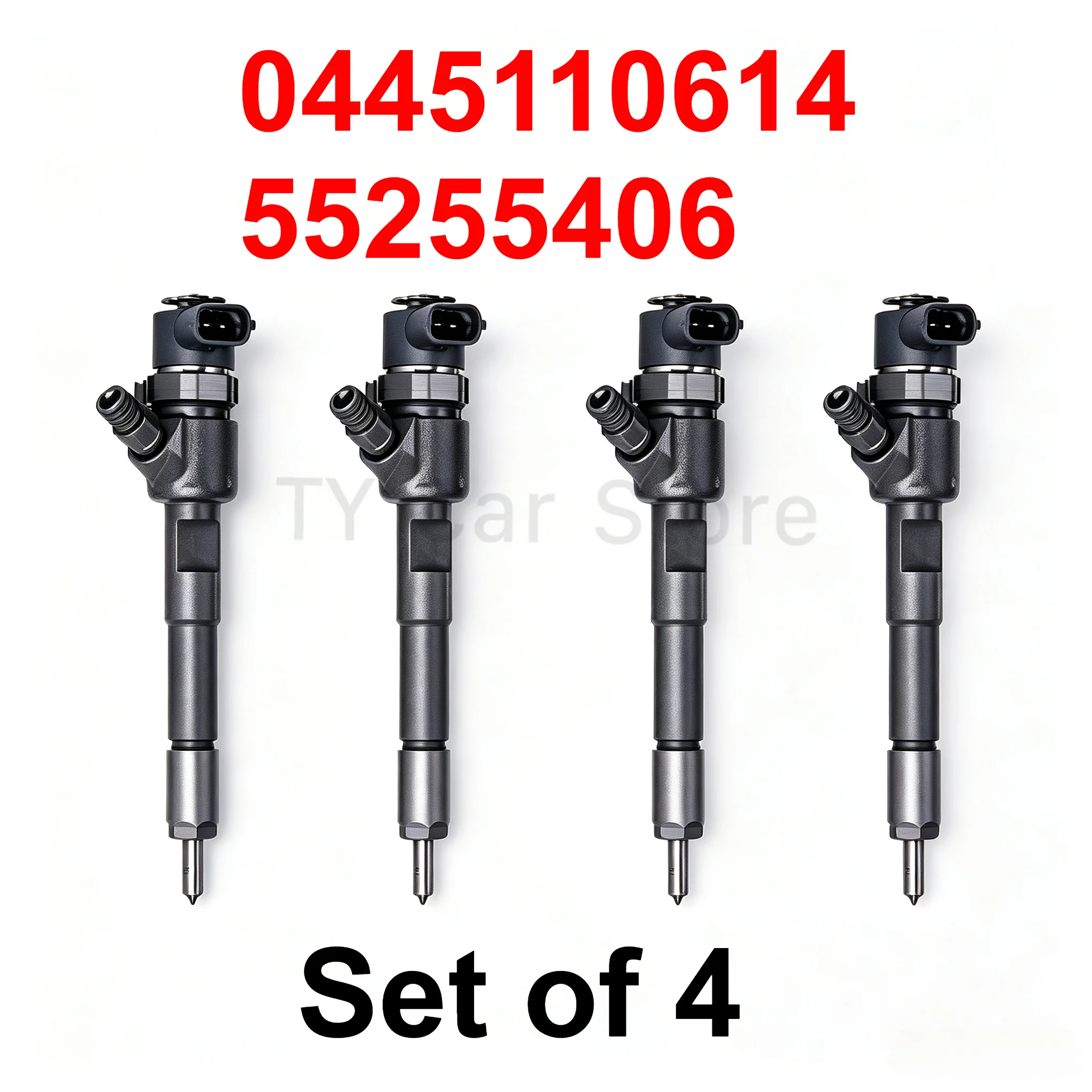 

4PCS 0445110614 New Diesel Fuel Injector For Fiat Doblo 500 Panda Fiorino Qubo Alfa Romeo 1.3D 2009-2024 55255406 with IMA Code