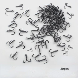 Three hooks carbon steel micro-object anchor hook horse mouth white strip Luofei mouth Luya fish hook ultra-small fly hook
