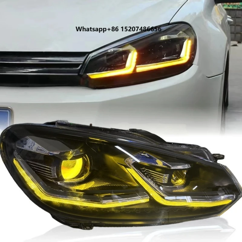 Direct Replacement Car Headlight Assembly 2008-2012 with Switchable DRL & Demon Eye