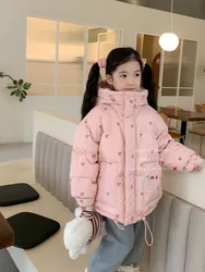 Girls' Down Jacket For Winter, Girls' Baby Clothing Girl Child Jacket Winter Overalls For Children Children's Jacket Outerwear