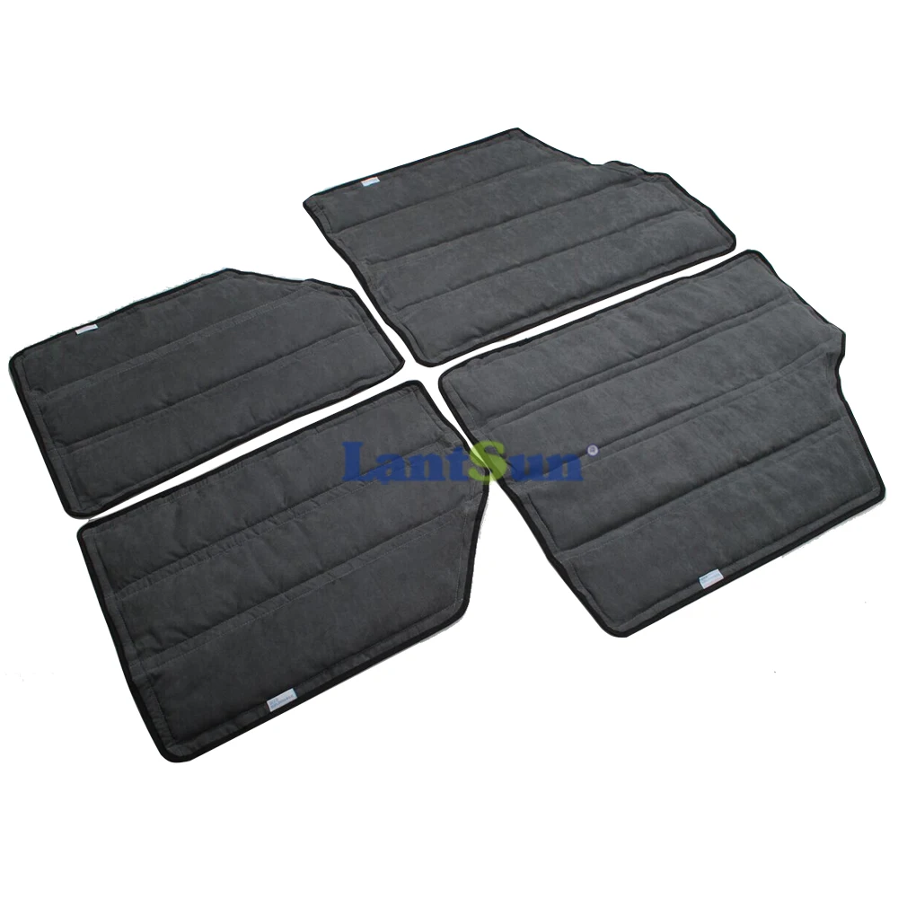 SXMA J179 Car Interior Hardtop Sound Heat Insulation Cotton Pad Kit for Jeep for Wrangler JK 2012-2017 2Door