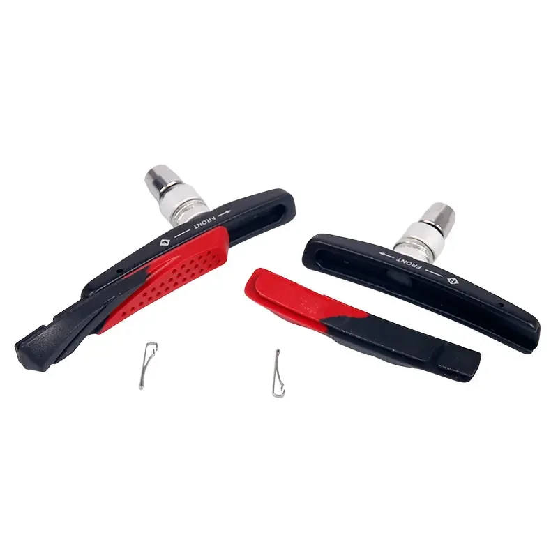 Deemount Dual Component V-Brake Pads MTB Brake Shoes For Linear Pull Brakes All weathers Low Noise 72mm Replaceable Inserts Opti