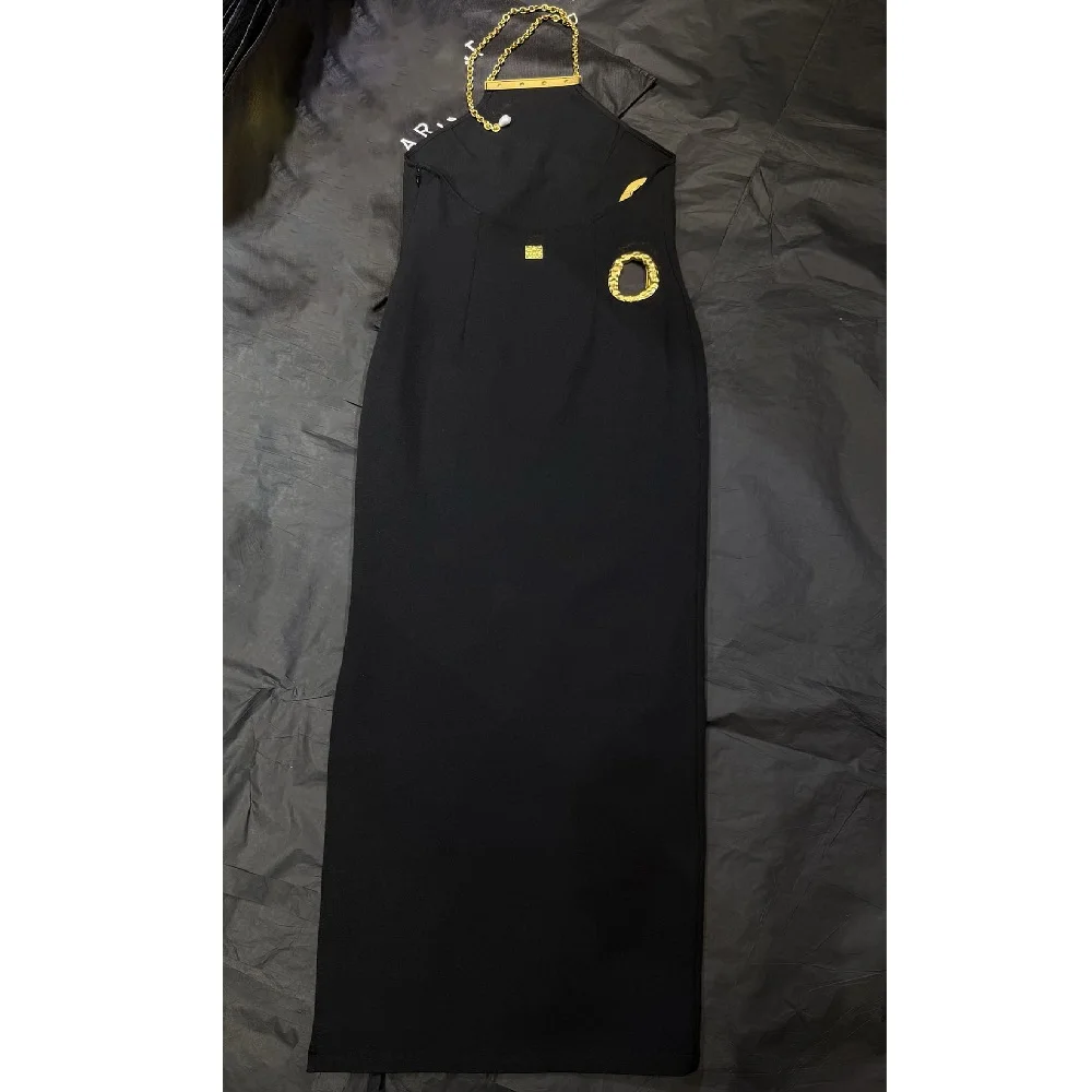 فستان نسائي صيفي موديل 2026 برقبة رسن مع صدرية بإبزيم معدني، فستان ضيق مثير للنساء، حمالة صدر جديدة للحفلات Y2K #4