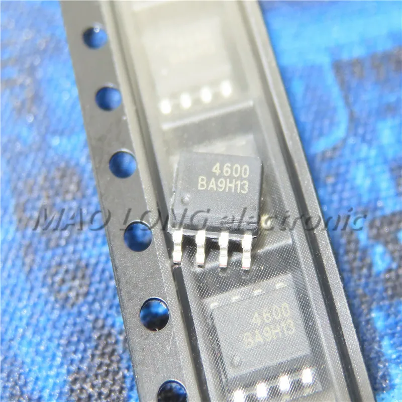 10PCS/LOT AO4600 4600 SOP-8 SMD N+P channel 30V 6.9A/5A MOS field effect tube New In Stock Original Quality 100%