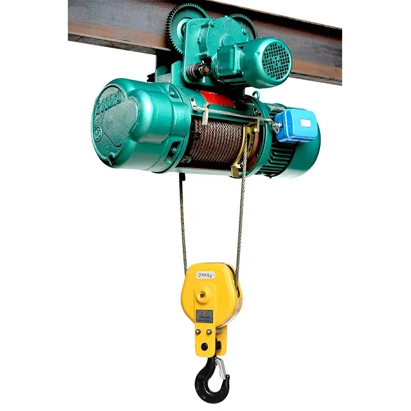 2T Electric Wire Rope Hoist Wireless Remote Control With Factory Price