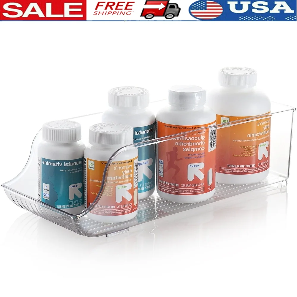 

Heavy-Duty Clear Plastic Organizer Bins with Handles Craft Storage Home Office Supplies and Daily Essentials