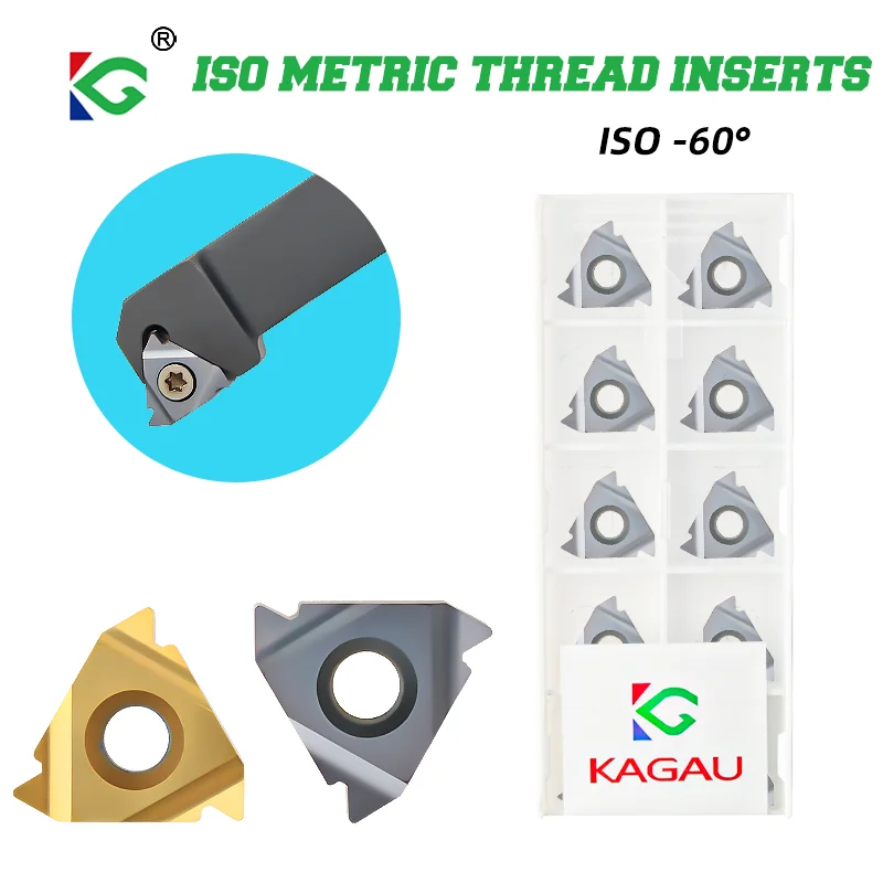 10pcs 16ER 16IR ISO 0.5 0.75 1.0 1.25 1.5 1.75 2.0 2.50 22ER 3.50 ISO 4.0 4.5 5.0 ISO-60° Carbide Insert CNC Threading Tool