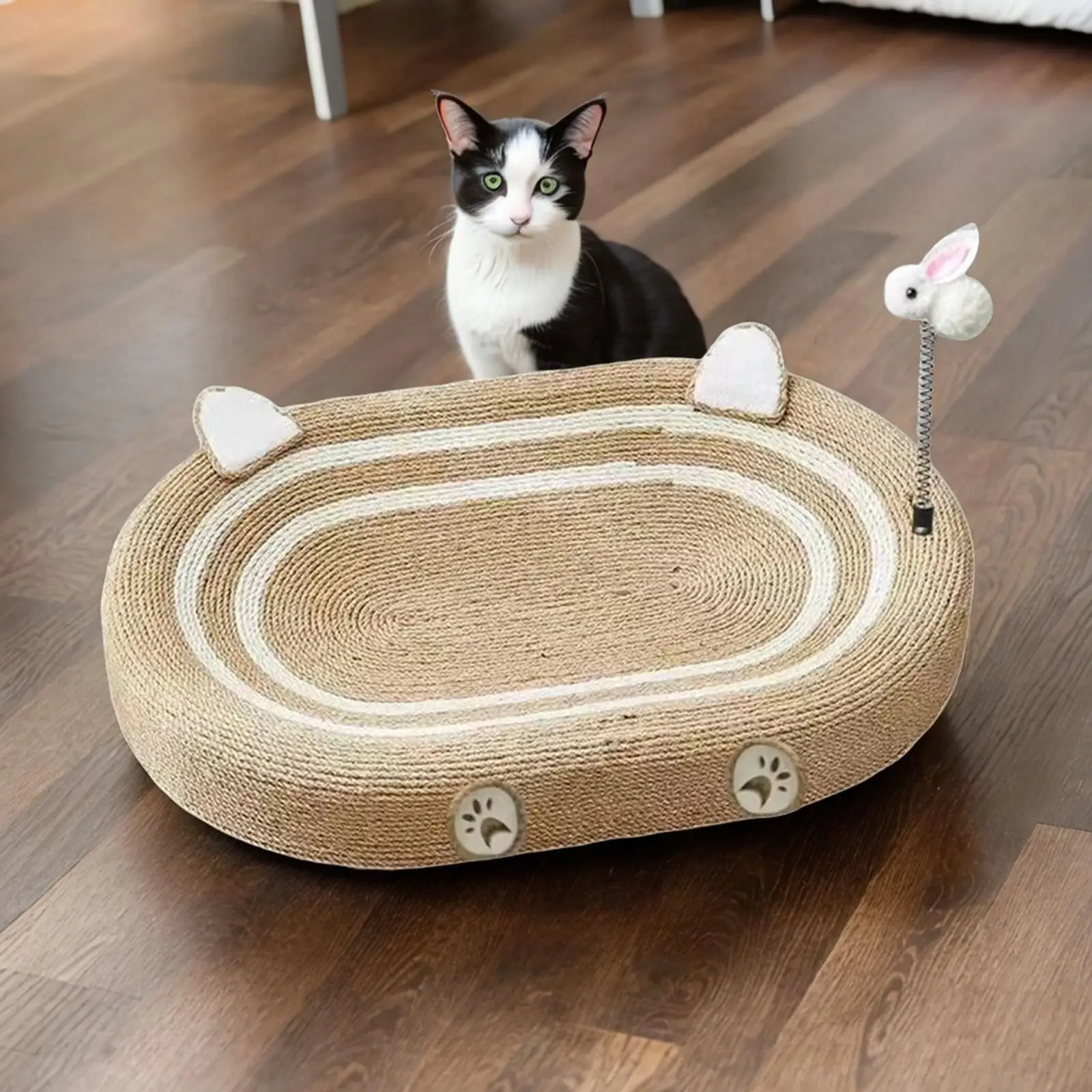 Cat Scratching Board Cat Sleeping Bed Toy Grinding Claw for Indoor Cats Cat Teaser Wand Cat Scratcher Board Cat Scratcher Pad