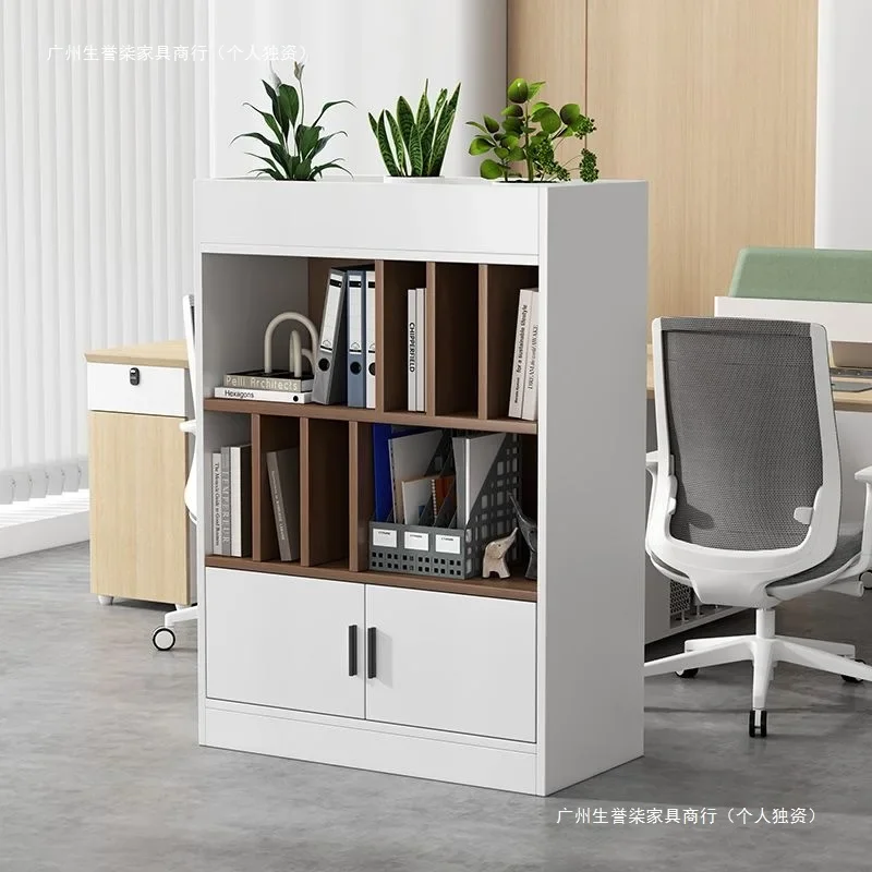 File  storage Office partition Double-sided bookcase Data  Low Locker Simple display  Floor