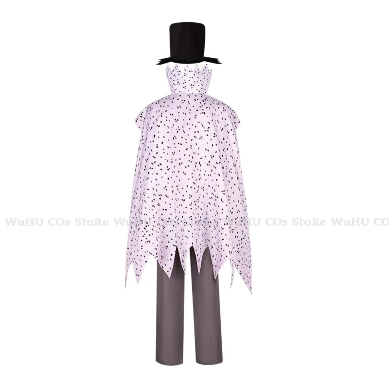 Helluva Stolas Anime Boss Hazbin Cosplay Costume Hat Cloak Suit Prince of Hell Clothes Uniform Hotel Halloween Party Mens Clothe