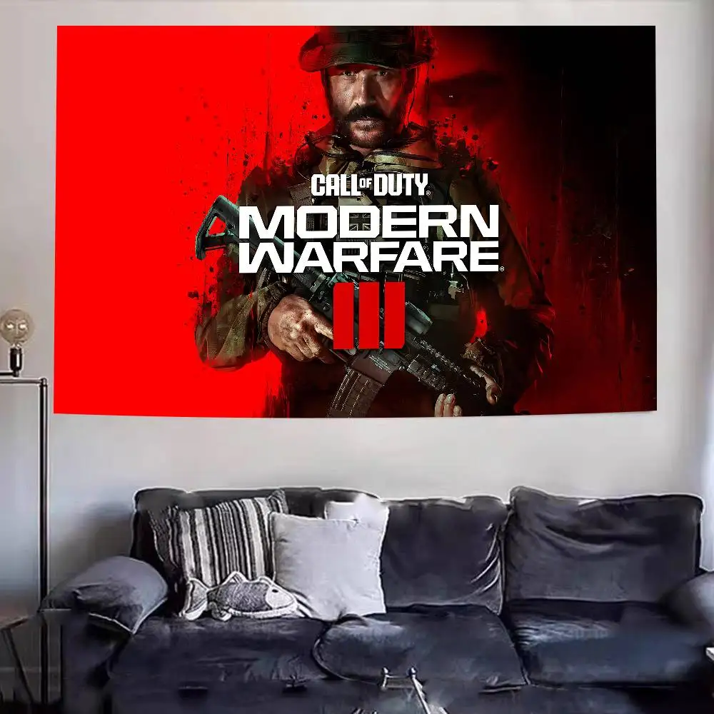 لعبة C-Call-Of-Duty قماش خلفية قابل لإعادة الاستخدام مطبوع عليه حيوانات لتزيين حفلات أعياد الميلاد للأطفال