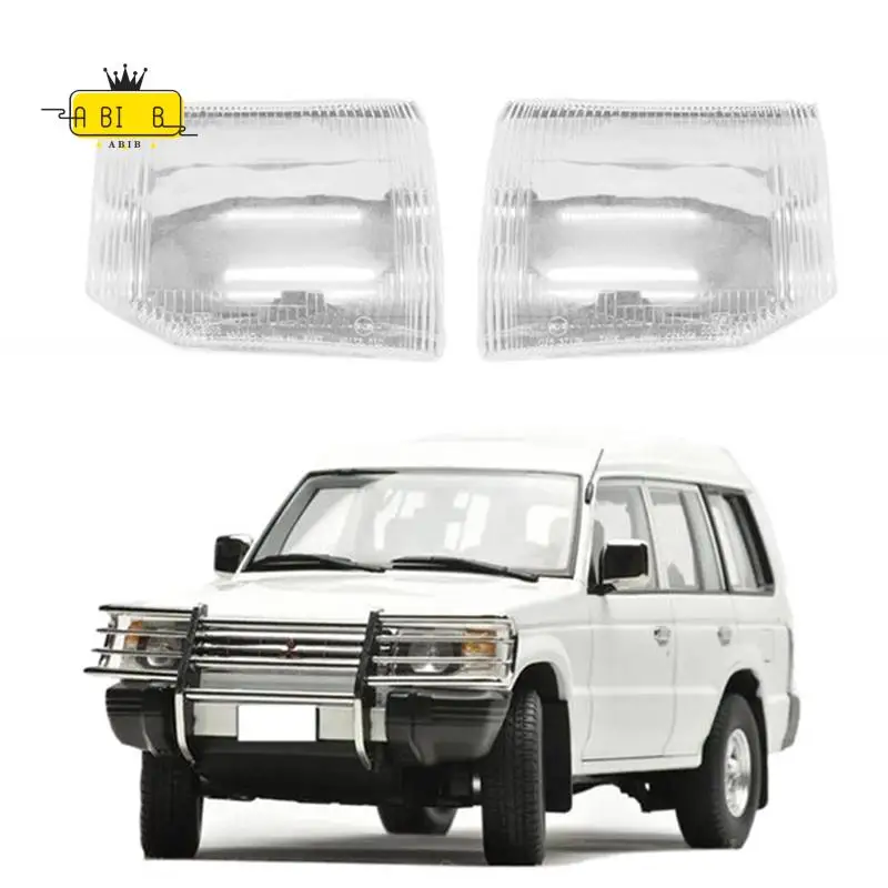 

ABIB -Car Headlight Shell Lamp Shade Transparent Lens Cover Headlight Cover For Mitsubishi Pajero V31 V32 V33