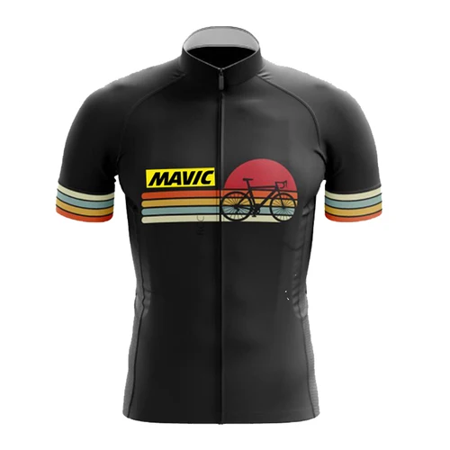 Imagen 1 del producto Camiseta de manga corta de ciclismo para hombre, camisa transpirable de secado rápido para montar en bicicleta de montaña, 2024