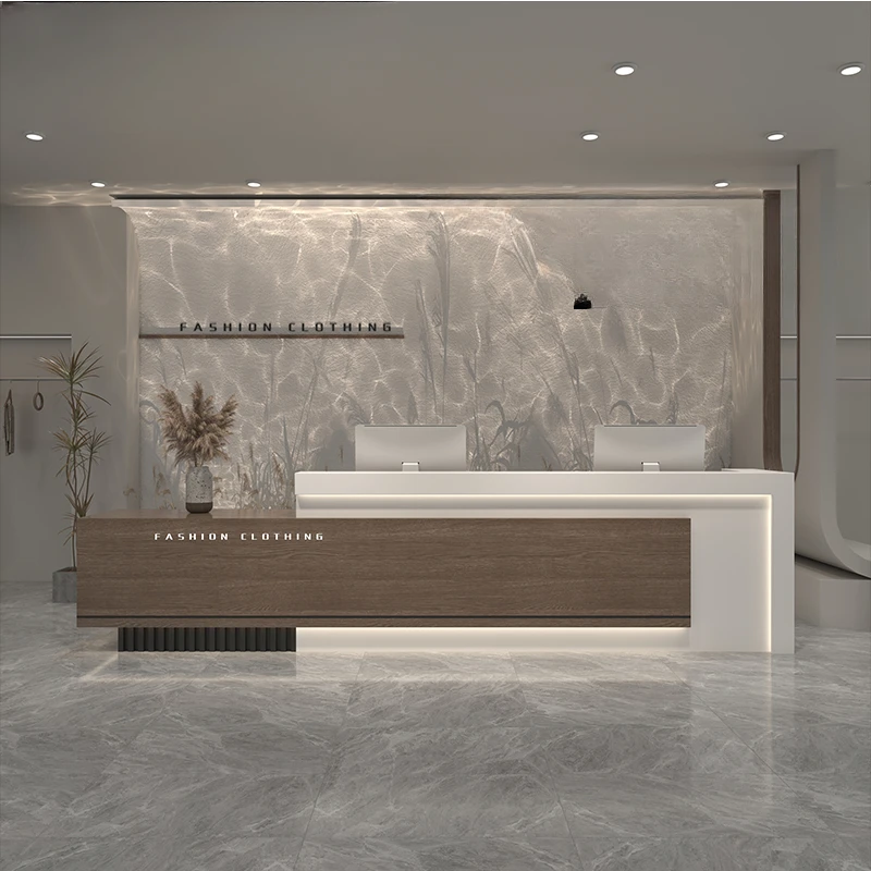 Bar Waiting Reception Desk Luxurious Clinic Shop Laudry Cabinet Reception Desk Hotel Mostrador Recepcion Commercial Furniture