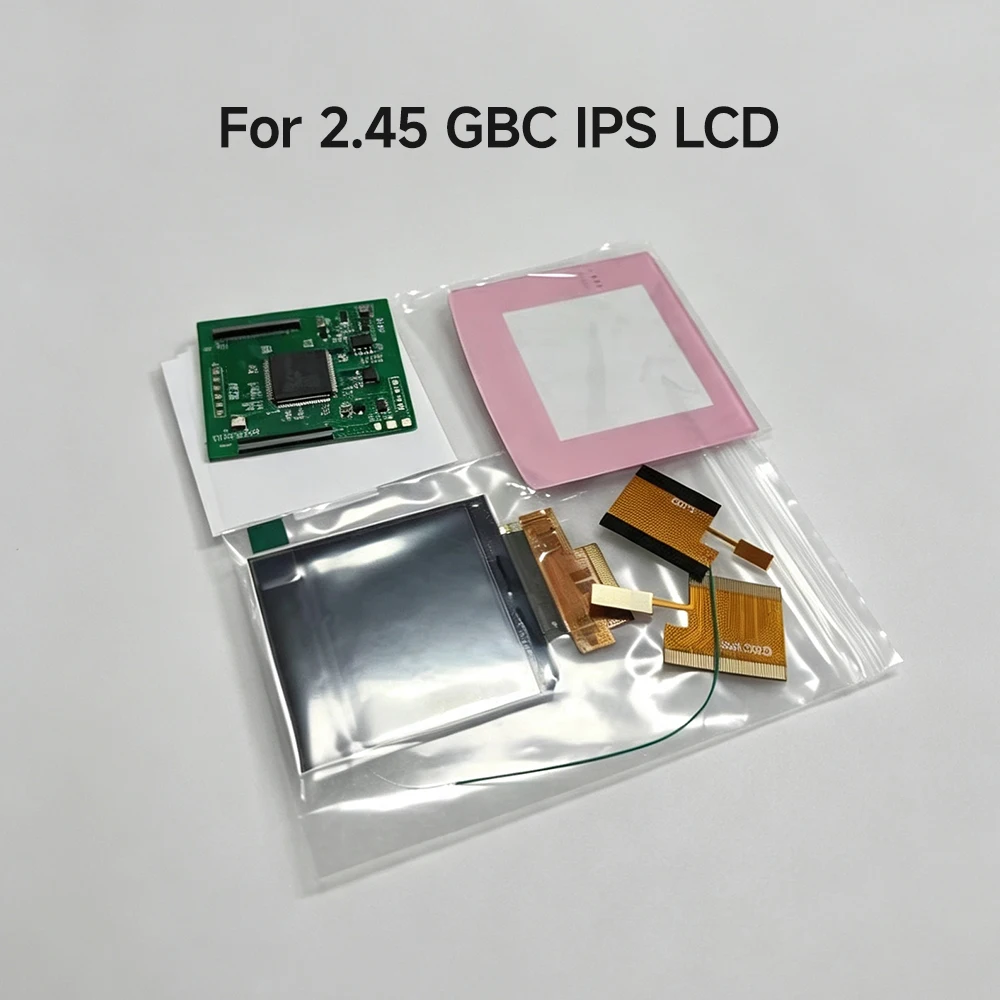 Новый 2,45-дюймовый IPS LCD-экран оригинального размера с высокой яркостью для Gameboy Color GBC, не нужно резать корпус.