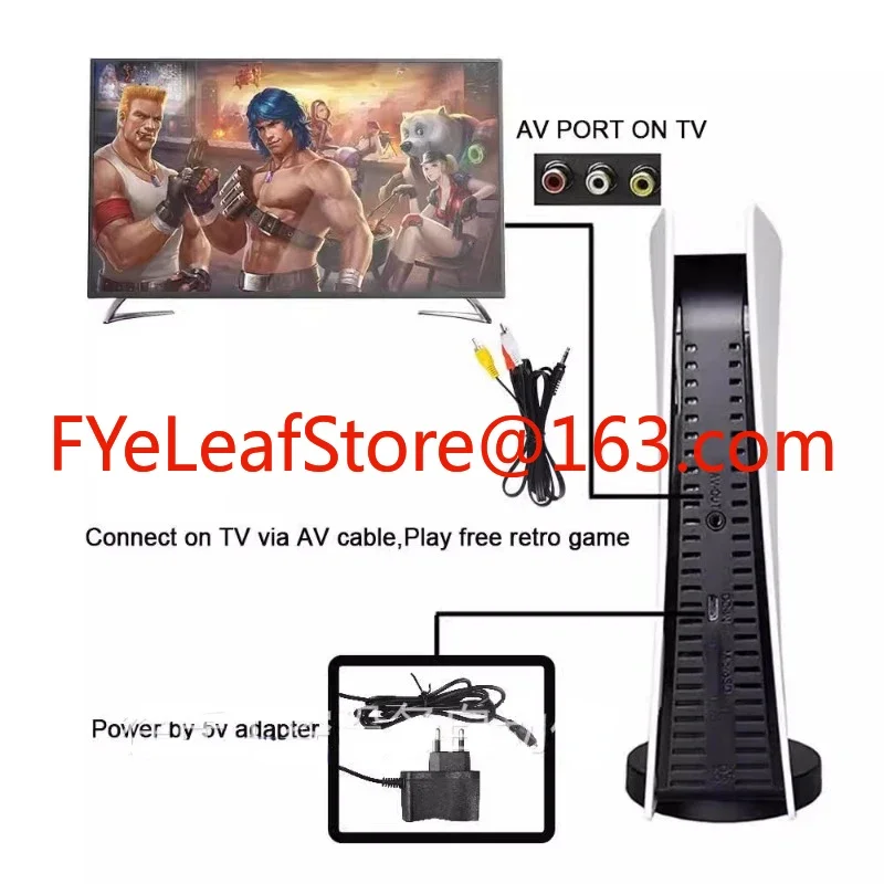 Nostalgic Retro P5 Mini TV GS5 Cable Home 300 Game Console