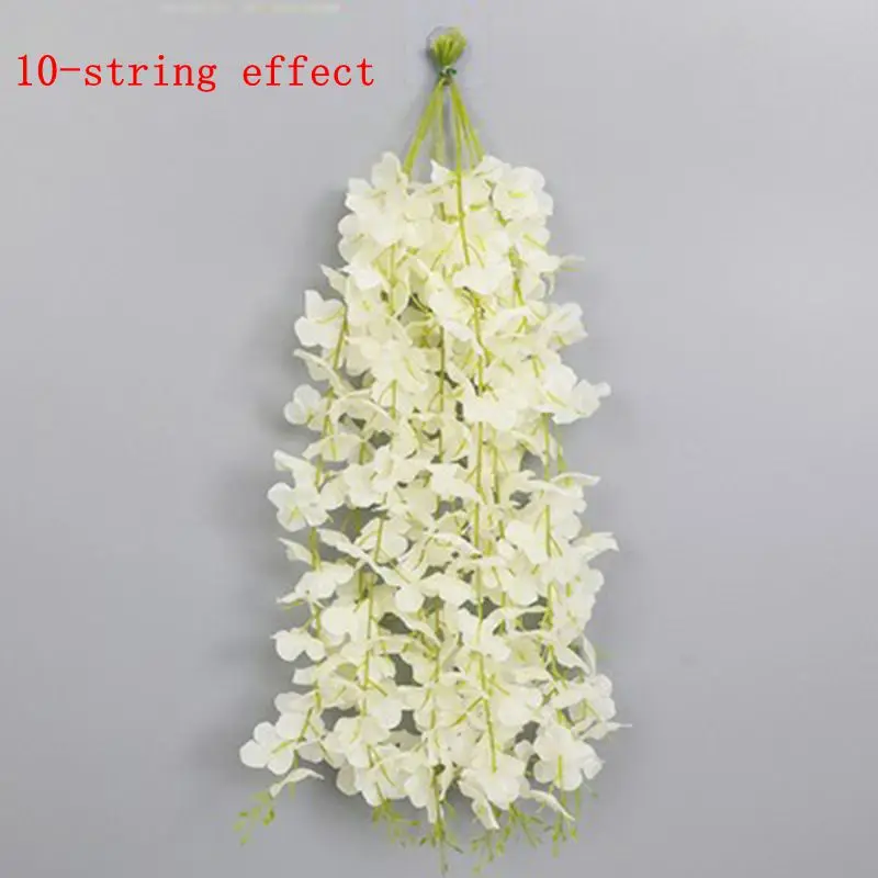 5/10/20 Stück Glyzinien Künstliche Blumenrebe 60 cm Hängende gefälschte Blumen Girlande für Heimdekoration Garten Hochzeit Party Dekoration Wand – Detail 10