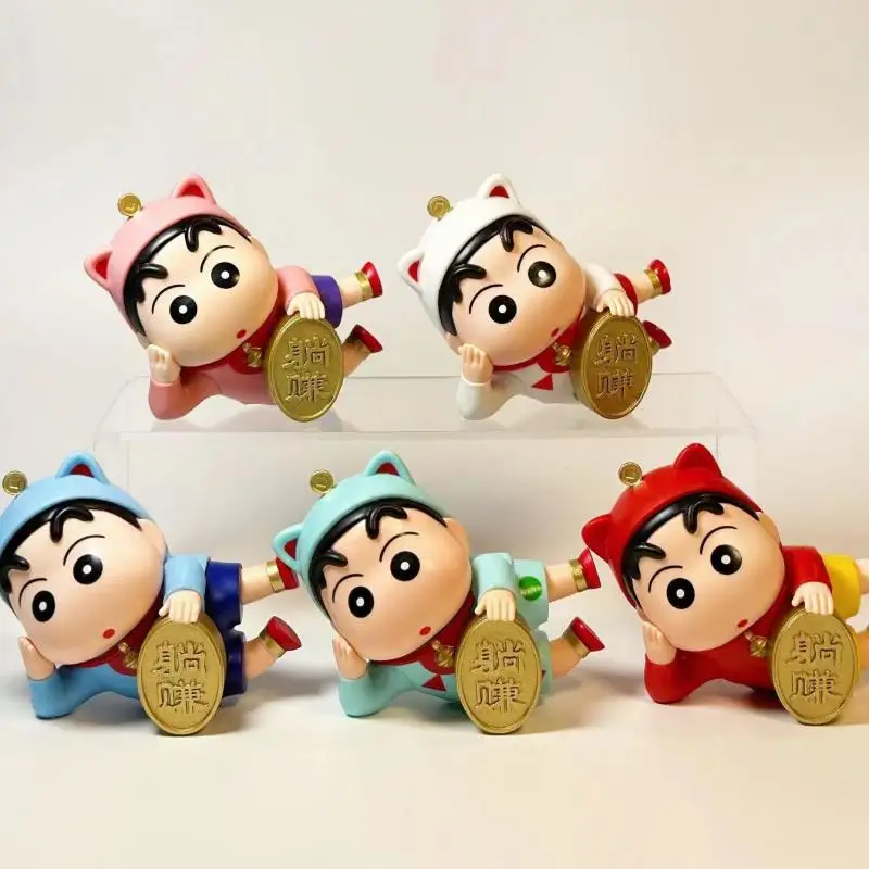 

5Pcs/set Crayon Shin Chan Action Figure Cartoon Japanese Kawaii Figurines Collectibles Movie Peripheral Kids Toy Birthday Gift