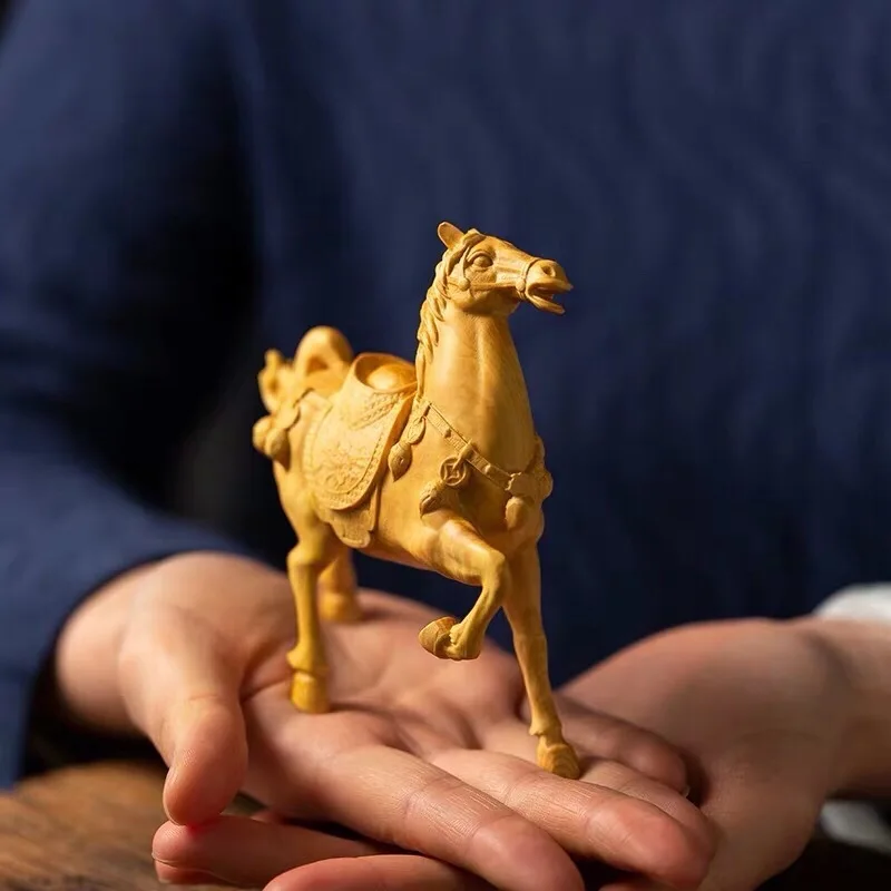 

Boxwood Carving Animal Wood Carving Decoration Home Office Desktop Decorations Statue Sculpture Relief