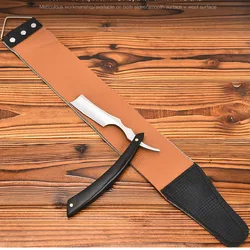 Men Shaving Leather Canvas Strap Barber Straight Razor Cutter Barber Shaving Straps Double Layer Sharpening Belt Sharpening Belt