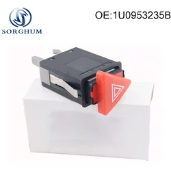 Hazard Warning Switch 1U0953235B For VW Skoda Octavia 2000-2010