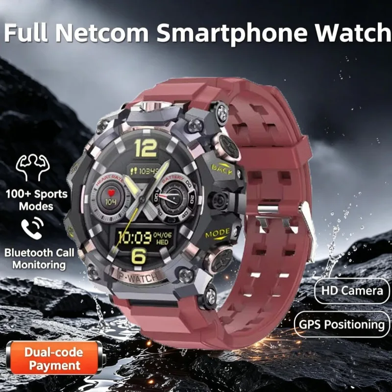 Q668 4G Android Smart Watch with Independent SIM Slot, Dual Front Cameras, Heart Rate & Step Count Sports Wristwatch