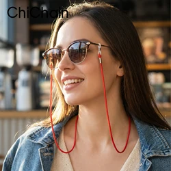 CHICHAIN Handmade Glasses Chain & Strap, Anti-Slip Braided Nylon Eyewear Retainer, 16 Cute Colors, Fits Eyeglasses & Sunglasses