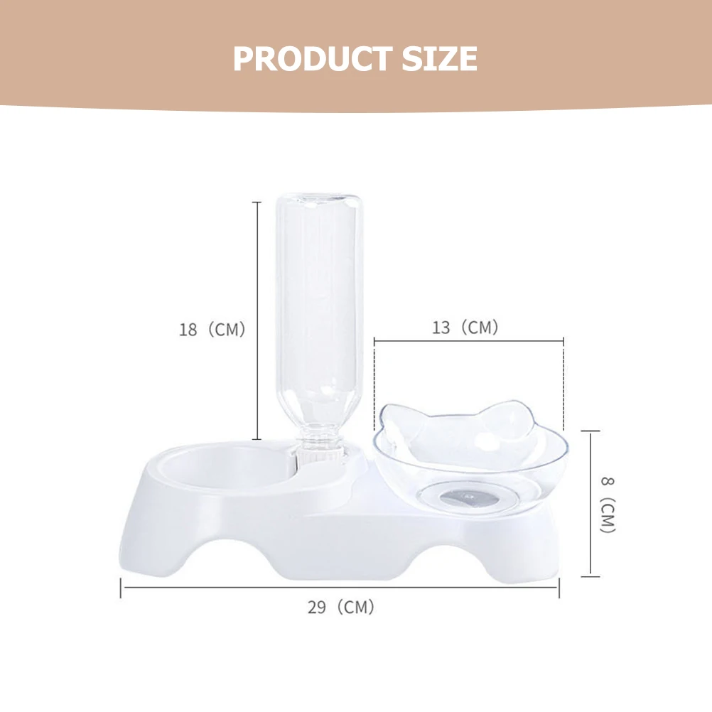 

1 Set Of Multi-Function Cat Food Automatic Water Dispenser Dual-Bowl Cat Feeder Dog Water Dispenser Thickened Bite Resistant