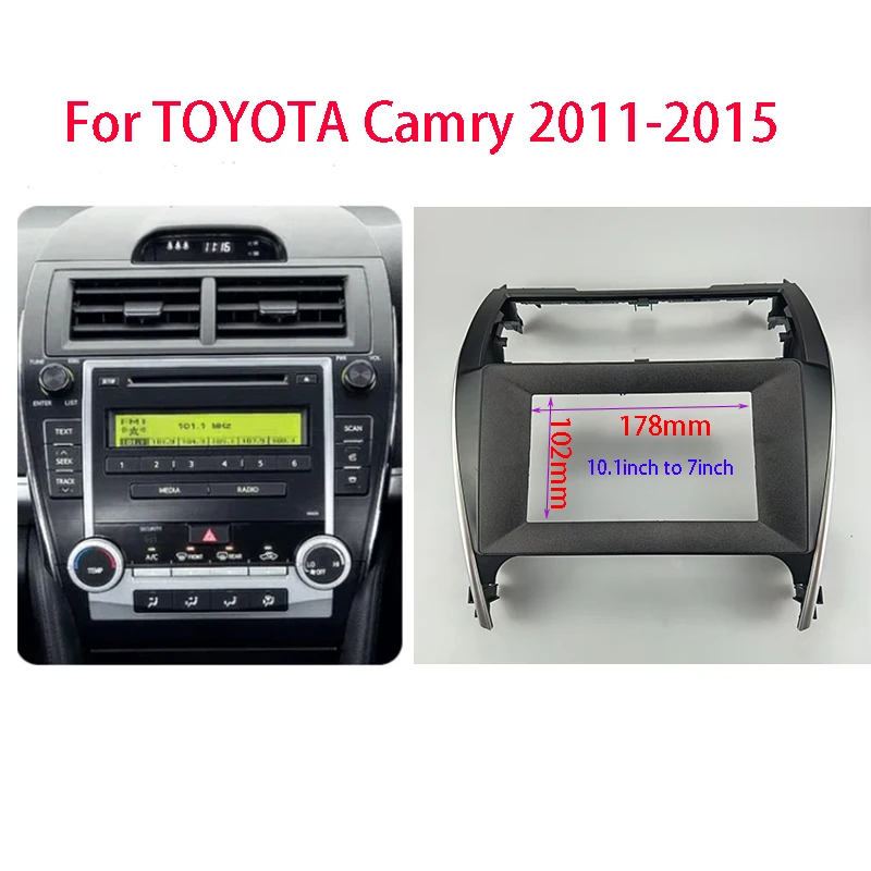 

7/9/10.1inch Car Radio Frame Kit For TOYOTA Camry 2011-2015 USA Version Auto Stereo Center Console Holder Fascia