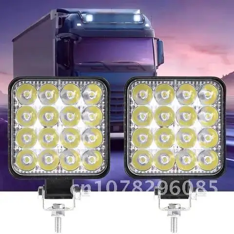 Waterproof LED Floodlight Working Light 48W LED Spotlight Fog Light IP68 Truck Sea Fishing Modified Light