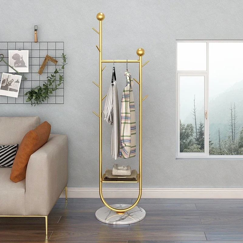 Coats Nordic Hangers Clothes Hanger Clothing Metal Shoe Gold Clothing Rack Garment Perchero Pared Hallway Furniture WWH35XP