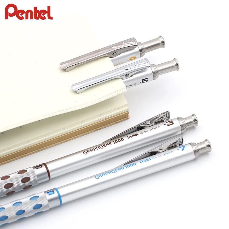 Imagem -05 - Pentel-graphgear Chumbo Mecânico Desenho Lápis Uso do Estudante Não é Fácil de Quebrar 1000 0.3 mm 0.5 mm 0.7 mm 0.9 mm 1pc