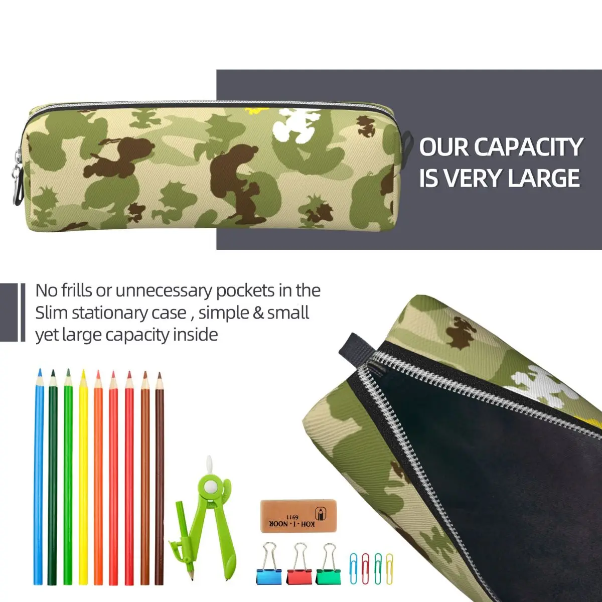 لطيف الكرتون سنوبي التمويه حقيبة مستحضرات تجميل السفر حقيبة مستحضرات التجميل الرجال النساء حقيبة أدوات الزينة Dopp عدة