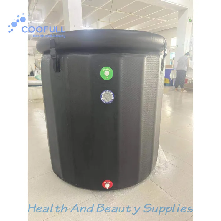 Coofull Ice Bath Chiller Tub Plunge Pool Double Wall Cold Plunge Therapy Ice Bath Tube Inflatable Bathtub