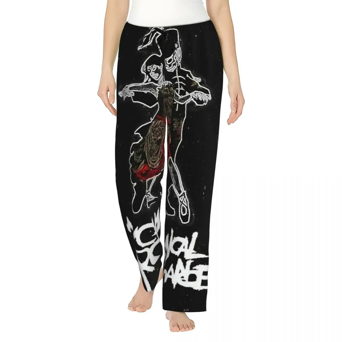 

Custom My Chemical Romance Women Pajama Pants Lounge Sleep Sleepwear Bottoms with Pockets