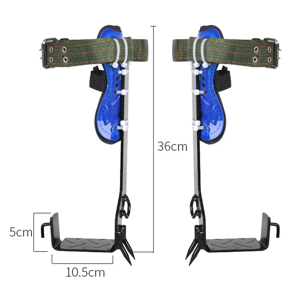 Tree Climbing Spikes Non-Slip Climbing Tree Spikes Safety Belt Adjustable Rope Rescue Belt for Cutting Trees Climbing Gear