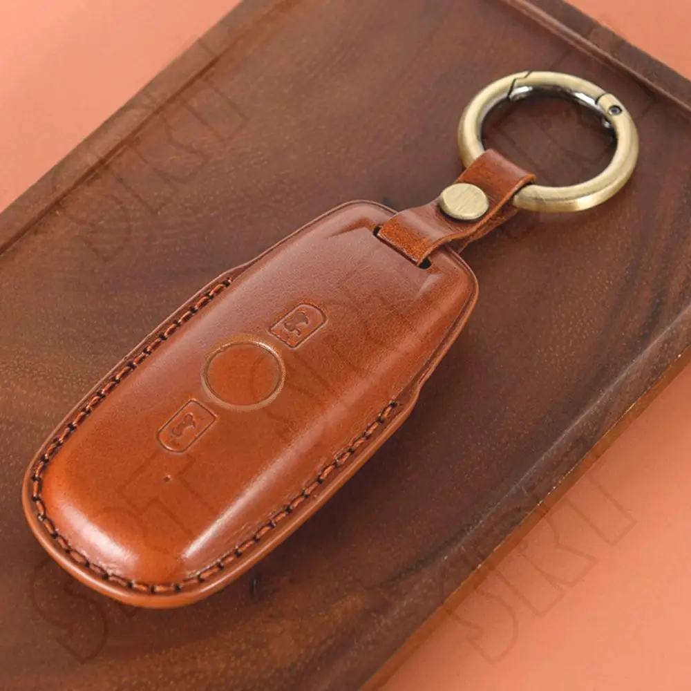 Fits for Honda GL1800 Gold Wing 1800 2018 2019 2020 2021 2022 2023 Motorcycle Key Leather Cover Case Fashion KeyChain KeyRing