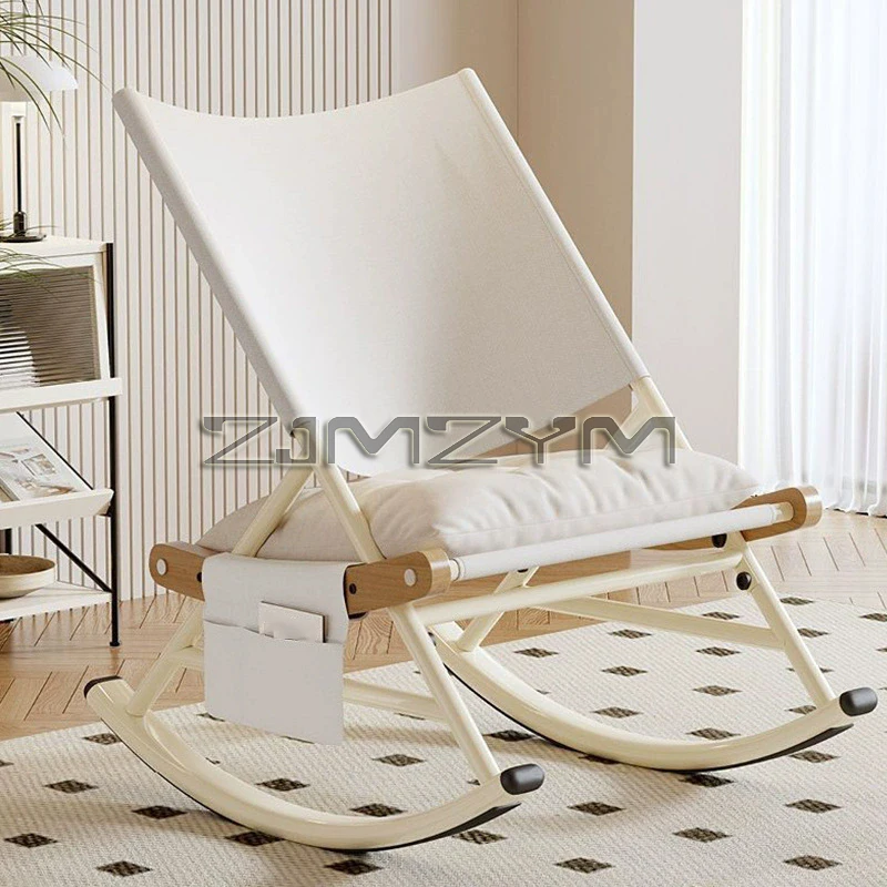 Home Lazy Living Room Rocking Chair Recliner Lunch Break Rocking Chair Balcony Leisure Single Sofa Chair