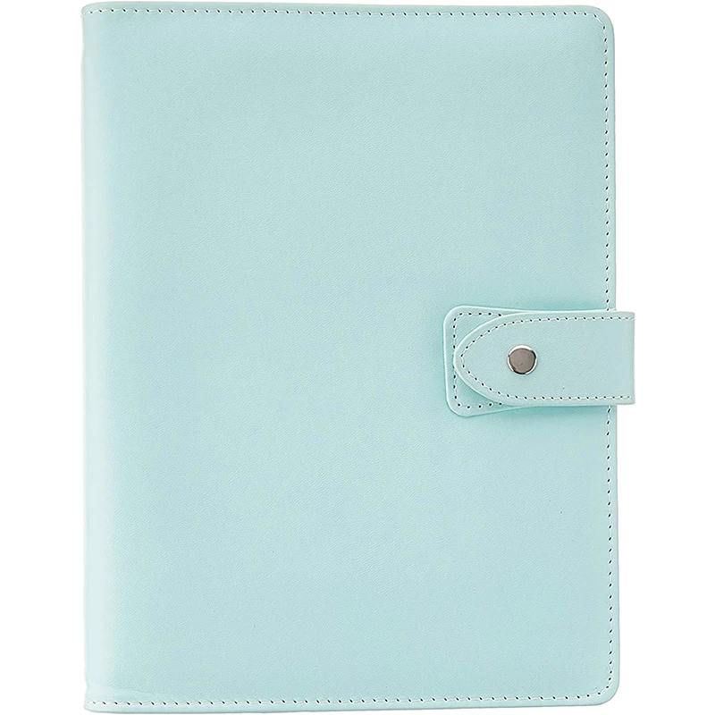 Mint Roze Planner Bindmiddel A5 Met Drukknoop