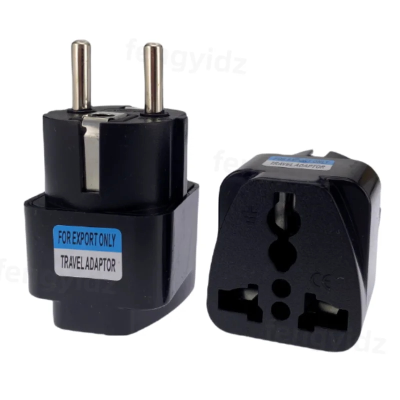 KR Plug Adapter Multifunction Universal AU UK US To EU Electrical Socket Type E/F France Spain Plug Travel Adapter AC Outlet