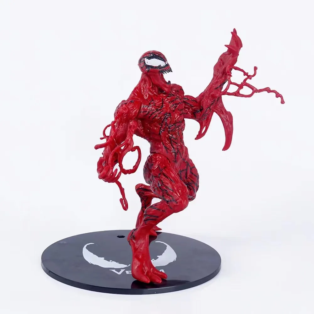 20CM Marvel Venom Carnage Spider Man legends Action Figure PVC Joint Movable Face Statue Model Doll Collectible Toy Gift