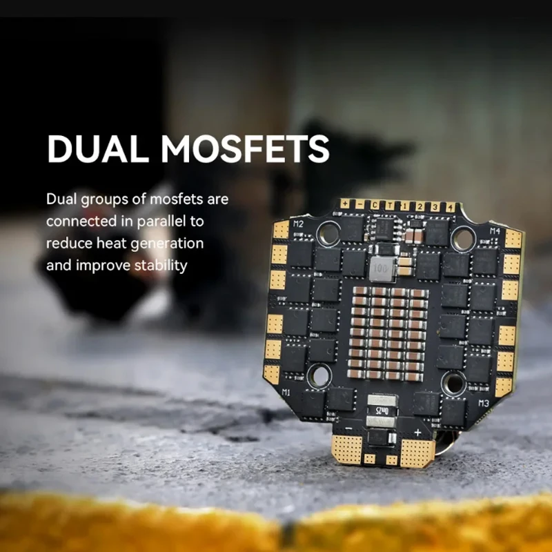 T-MOTOR HOBBY Cine C 80A C80A 4IN1 4-8S Blheli32 Dual Mosfets CINE Series ESC وحدة تحكم في السرعة الإلكترونية بدون طيار طائرة كوادكوبتر #4